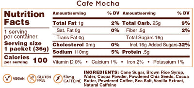 Gel Energético Huma Café Mocha (25mg Cafeina)