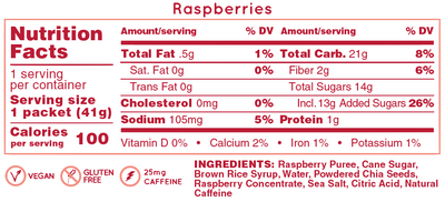Gel Energético Huma Raspberries (25mg Cafeina)
