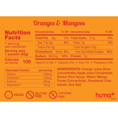 Gel Energético Huma Orange Mango